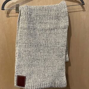 Love Your Melon white and grey infinity scarf